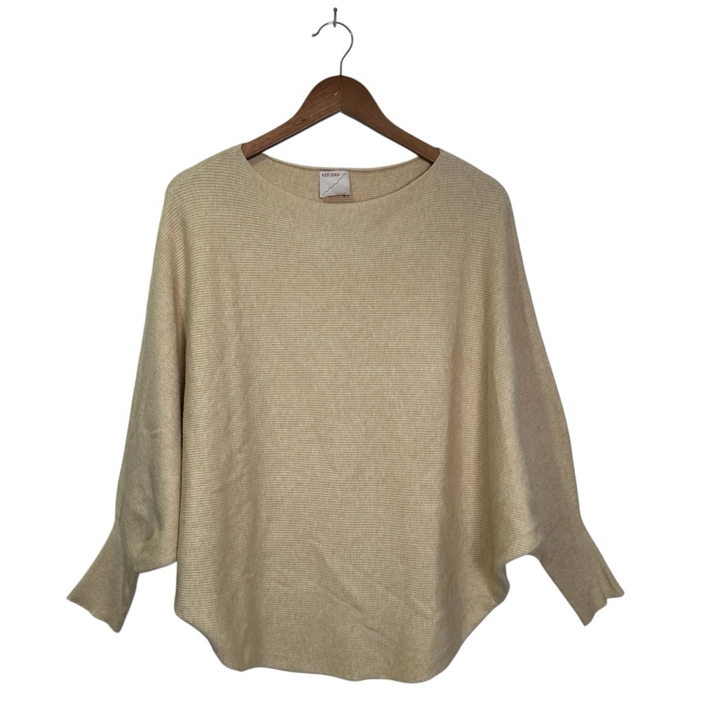 Kerisma Women’s S/M Boho Normcore Poncho Pullover Knit Sweater Top